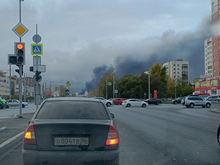 Что за пожар в Тюмени сегодня